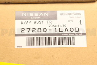 Nissan 272801LA0D EVAP ASSY FR