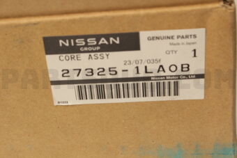 Nissan 273251LA0B CORE ASSY-REAR HEATER