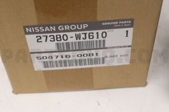 Nissan 27380WJ610 BLOWER ASSY-REAR