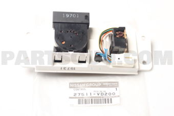Nissan 27511VD200 CONTROL UNIT ASSY-REAR AIR CONDITIONER