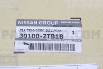 Nissan 301002TB1B DISC ASSY-CLUTCH