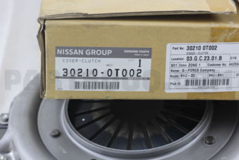 Nissan 302100T002 COVER ASSY-CLUTCH