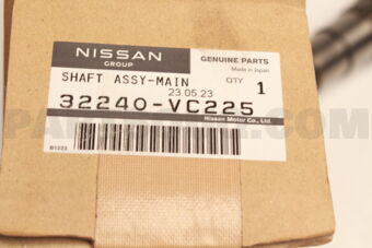 Nissan 32240VC225 SHAFT ASSY-MAIN