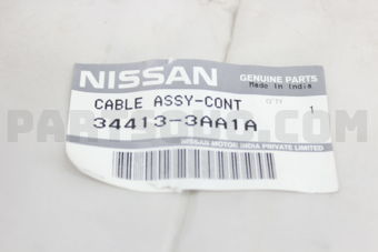Nissan 344133AA1A CABLE ASSY-CONTROL,MANUAL TRANSMISSION