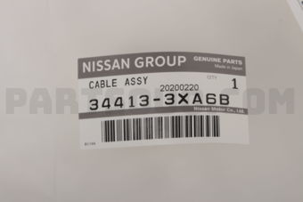 Nissan 344133XA6B CABLE ASSY