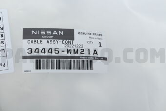Nissan 34445WM21A CABLE ASSY-CONT