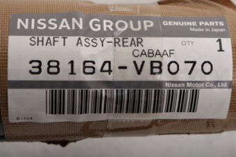 Nissan 38164VB070 SHAFT ASSY-REAR AXLE