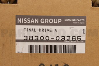 Nissan 3830003J65 FINAL DRIVE ASSY