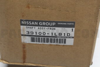 Nissan 391001LB1D SHAFT ASSY-FRON