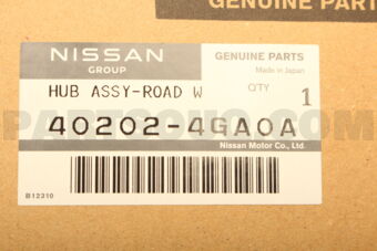 Nissan 402024GA0A HUB ASSY-ROAD W