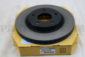 Nissan 402063ST0A ROTOR-DISC BRAKE,FRONT