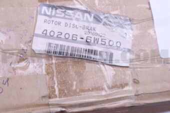 Nissan 402066W500 ROTOR-DISC BRAKE,FRONT