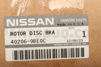 Nissan 402069BE0C ROTOR-DISC BRAK