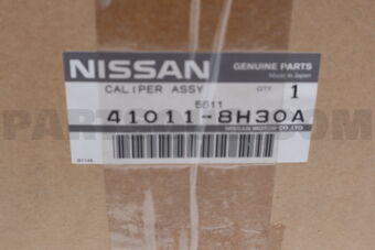 Nissan 410118H30A CALIPER ASSY-FRONT LH,W/O PADS OR SHIMS