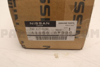 Nissan 410600T386 PAD KIT-DISC BRAKE