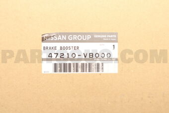 Nissan 47210VB000 BOOSTER ASSY-BRAKE