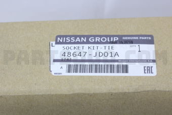 Nissan 48647JD01A SOCKET KIT-TIE ROD,OUTER