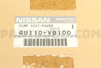 Nissan 49110VB100 PUMP ASSY-POWER STEERING
