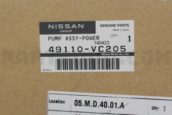 Nissan 49110VC205 PUMP ASSY-POWER STEERING
