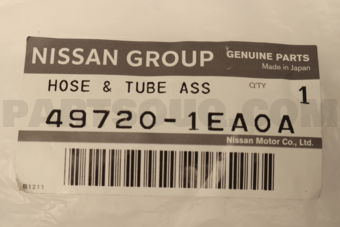 Nissan 497201EA0A HOSE & TUBE ASSY-PRESSURE,POWER STEERING