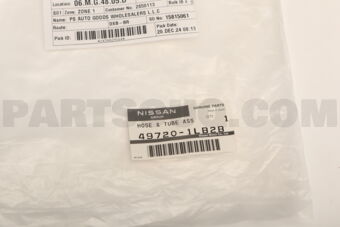 Nissan 497201LB2B HOSE & TUBE ASSY-PRESSURE,POWER STEERING