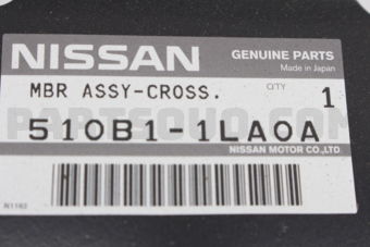 Nissan 510B11LA0A MEMBER ASSY-CROSS,FRONT BUMPER