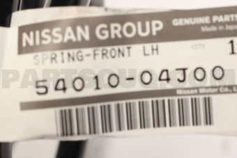 Nissan 5401004J00 SPRING-FRONT,LH