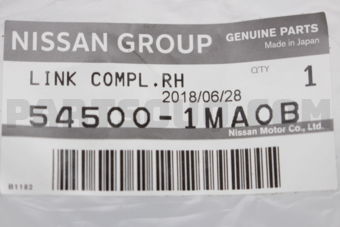 Nissan 545001MA0B LINK COMPL-TRANSVERSE,RH