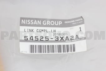 Nissan 545253XA2A LINK COMPL, LH