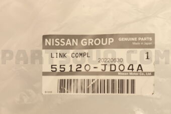 Nissan 55120JD04A LINK COMPL