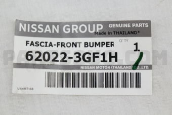 Nissan 620223GF1H FASCIA-FRONT BUMPER C12T