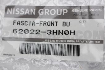 Nissan 620223HN0H FASCIA-FRONT BU