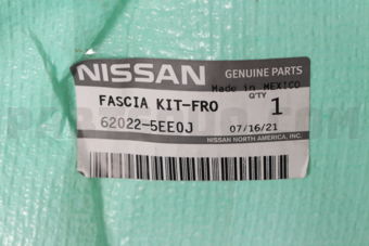 Nissan 620225EE0J FASCIA KIT-FRON