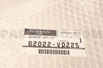 Nissan 62022VD225 FASCIA KIT-FRONT BUMPER