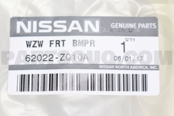 Nissan 62022ZQ10A FASCIA KIT-FRONT BUMPER