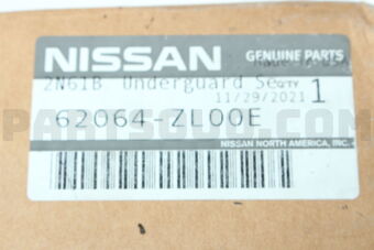 Nissan 62064ZL00E PROTECTOR-FRONT BUMPER