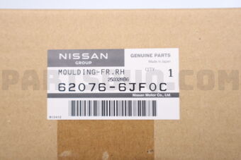 Nissan 620766JF0C MOULDING FR BUMPER