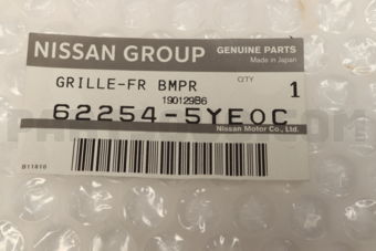 Nissan 622545YE0C GRILLE-FR BMPR