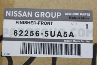 Nissan 622565UA5A FINISHER FRONT