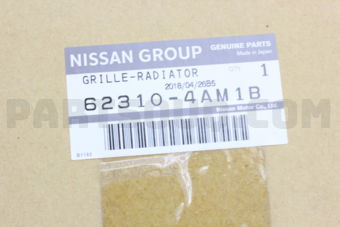 Nissan 623104AM1B GRILLE RADIATOR