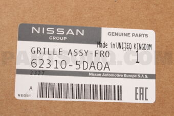 Nissan 623105DA0A GRILLE ASSY-FRO