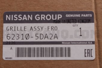 Nissan 623105DA2A GRILLE ASSY FRO