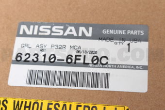 Nissan 623106FL0C GRILLE ASSY-FRONT