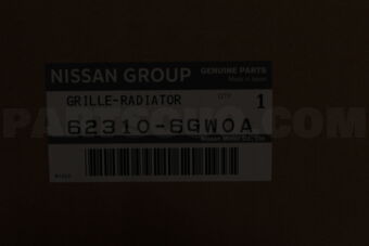Nissan 623106GW0A GRILL RADIATOR