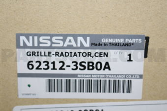 Nissan 623123SB0A GRILLE-RADIATOR