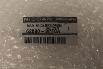 Nissan 628909PF0A EMBLEM FRONT