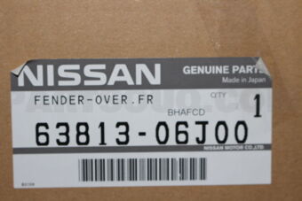 Nissan 6381306J00 FENDER-OVER,FRONT LH