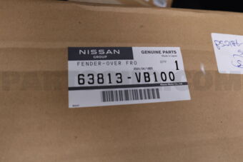 Nissan 63813VB100 FENDER-OVER,FRONT LH