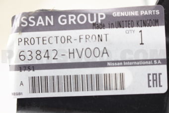 Nissan 63842HV00A PROTECTOR FR,RH