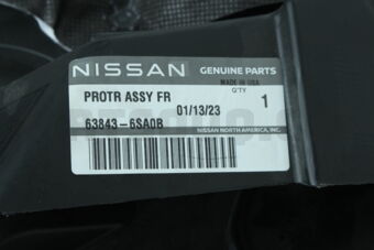 Nissan 638436SA0B PROTECTOR-FR,LH